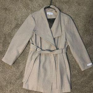 Women’s Calvin Klein Peacoat Jacket Beige 1X